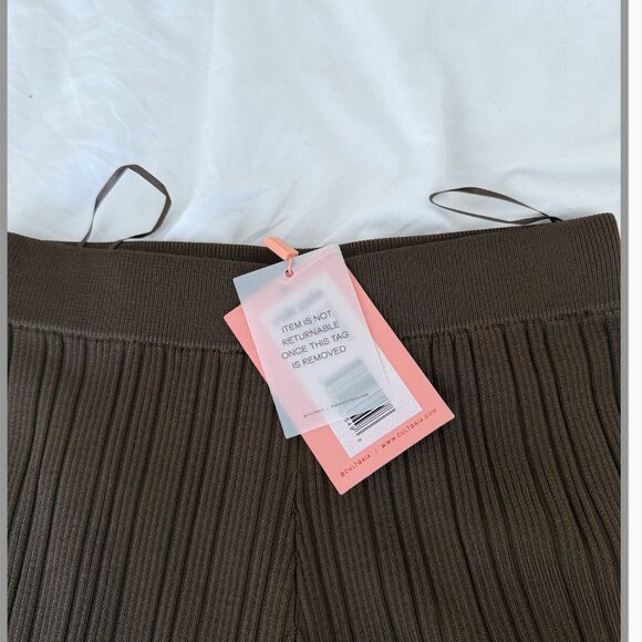 Cult Gaia Brown Wrap Sweater Cardigan and pants set - Picture 5 of 6